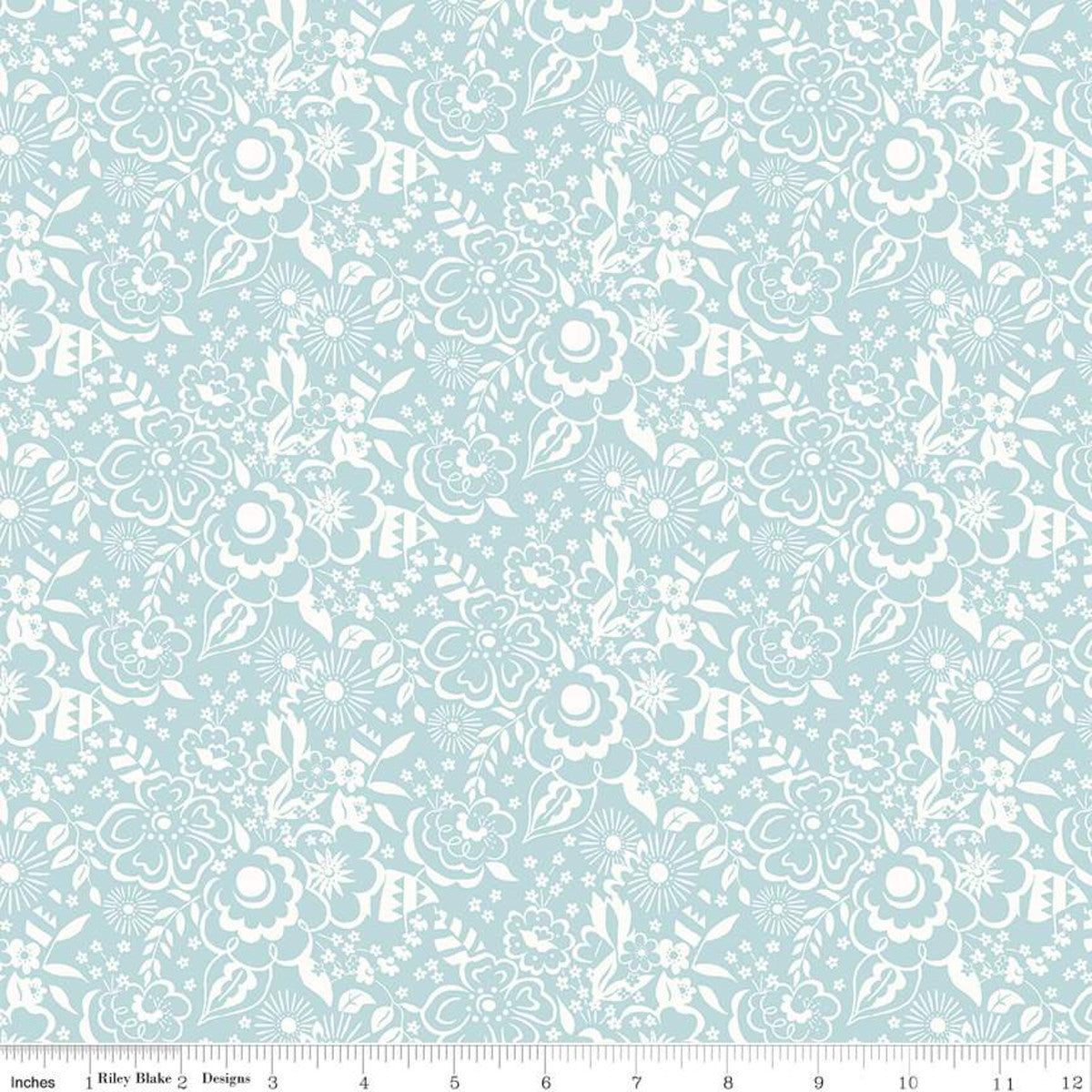 Lindy Silhouette on Mint - Weave & Woven