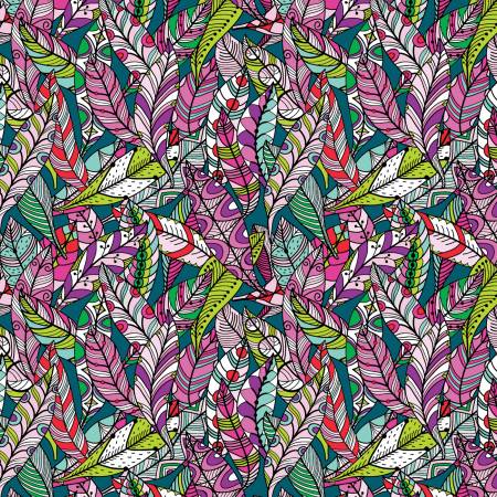 Feathers on Teal