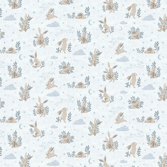 Bunny Dream on Light Blue