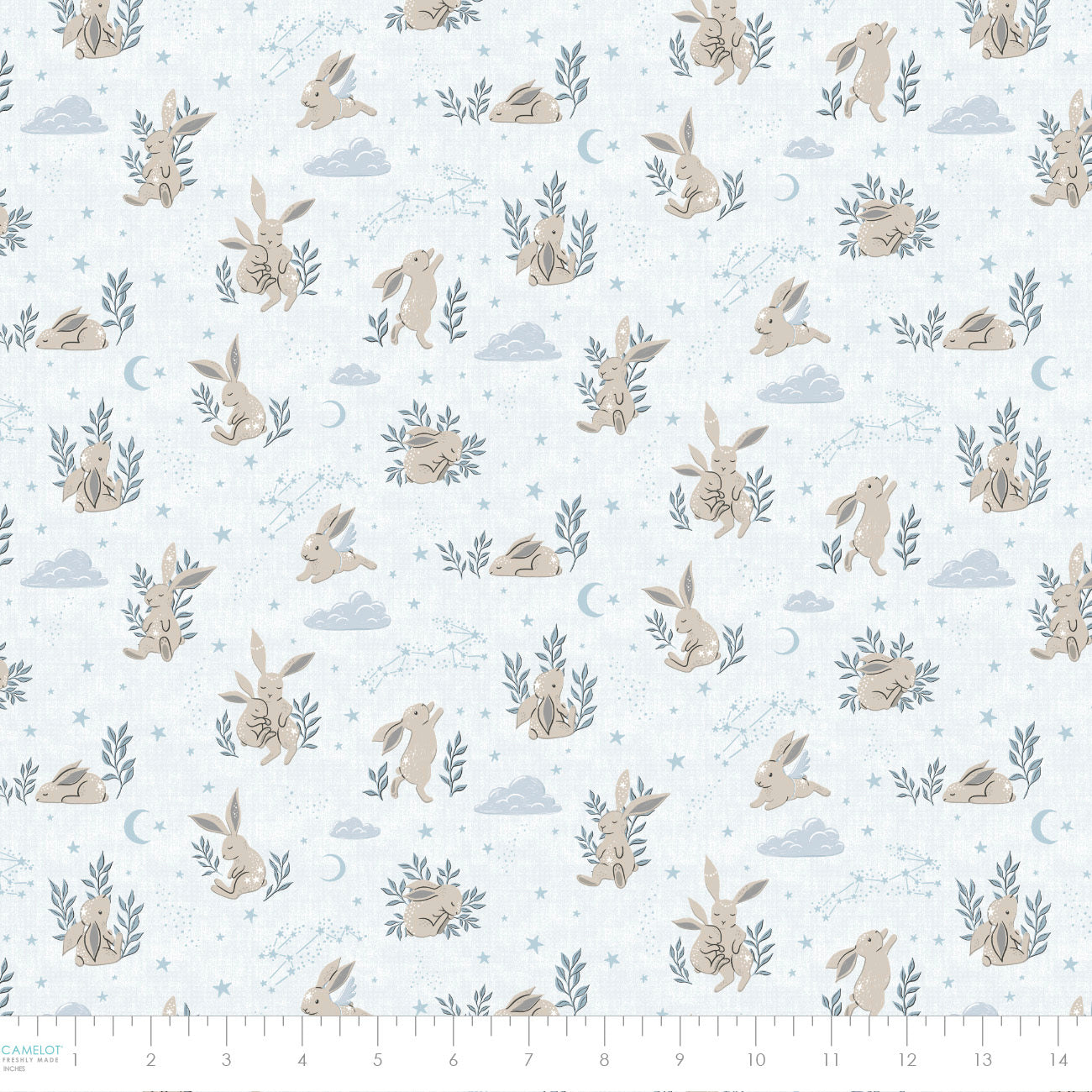 Bunny Dream on Light Blue