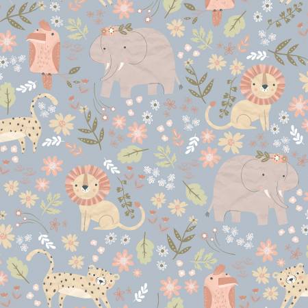 Savanna Friends on Blue/Grey