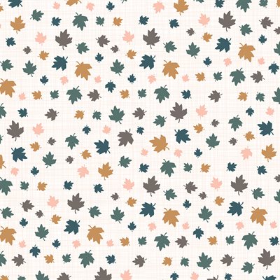 From Far and Wide Maple Leaves on Cream