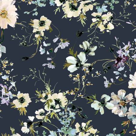 Wild Anemone in Indigo