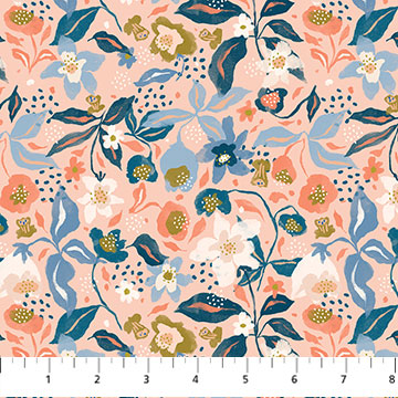 Alpine Bliss Florals in Coral