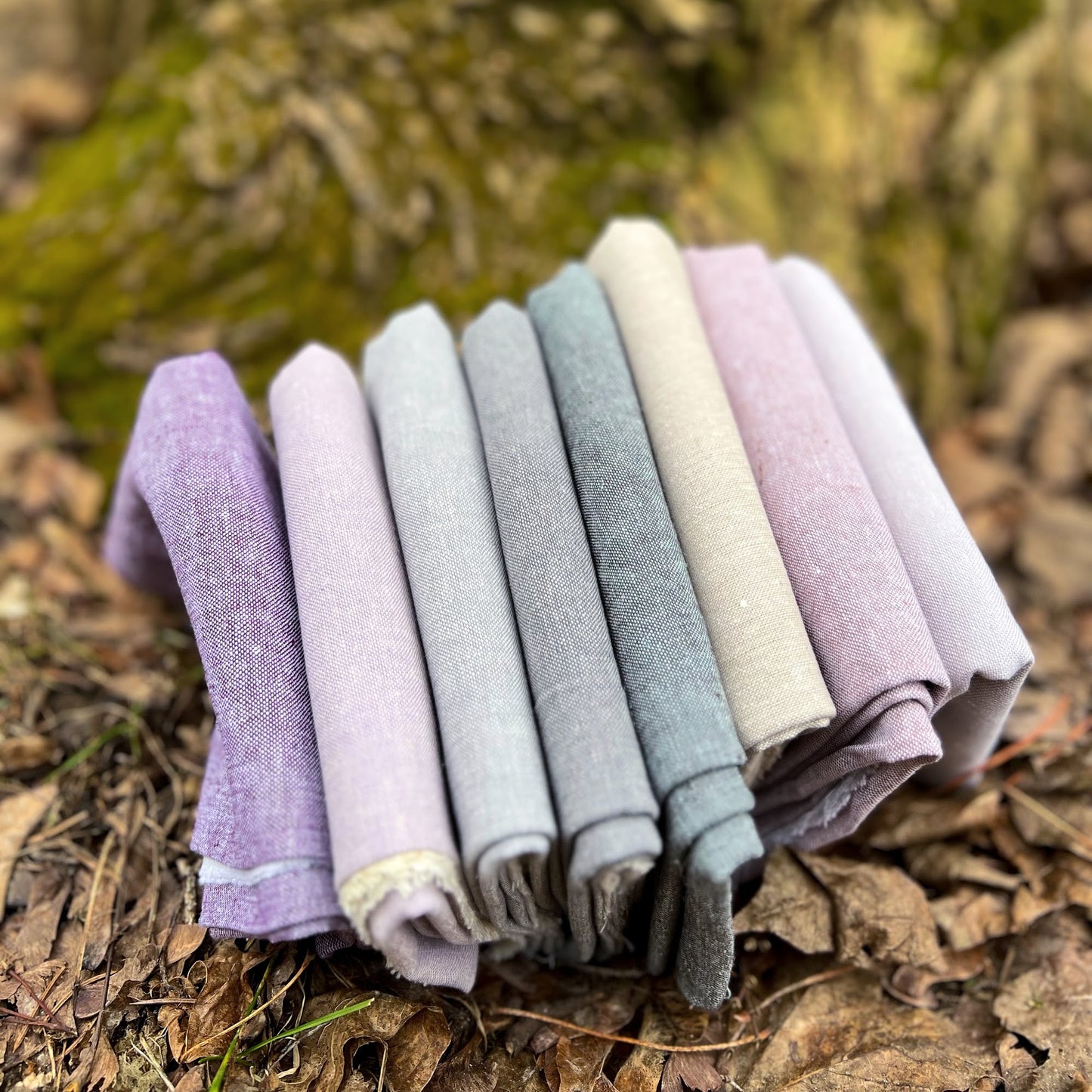 Lilac & Spice Texture Bundle | Essex Yarn Dye | Fat Quarter Bundle