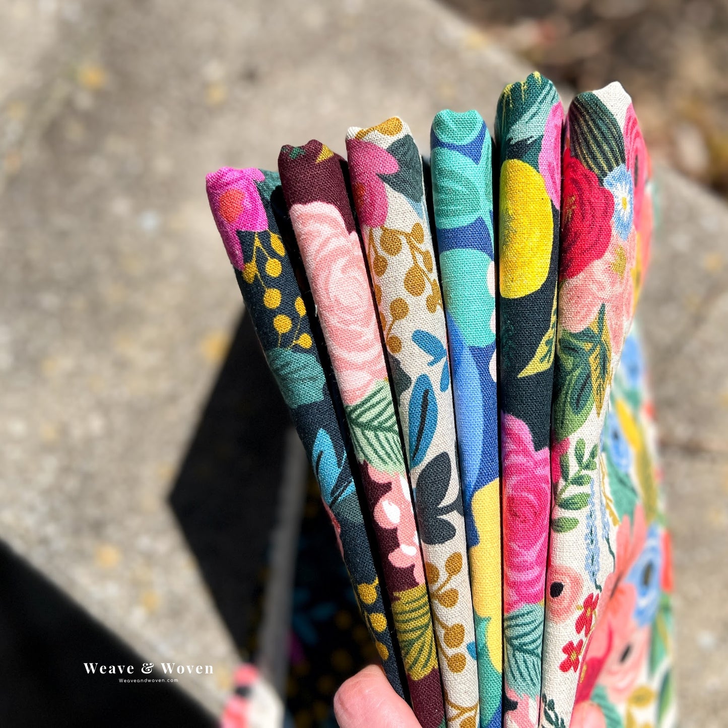 Bursting Blooms Rifle Paper Co Canvas  | Fat Quarter Bundle