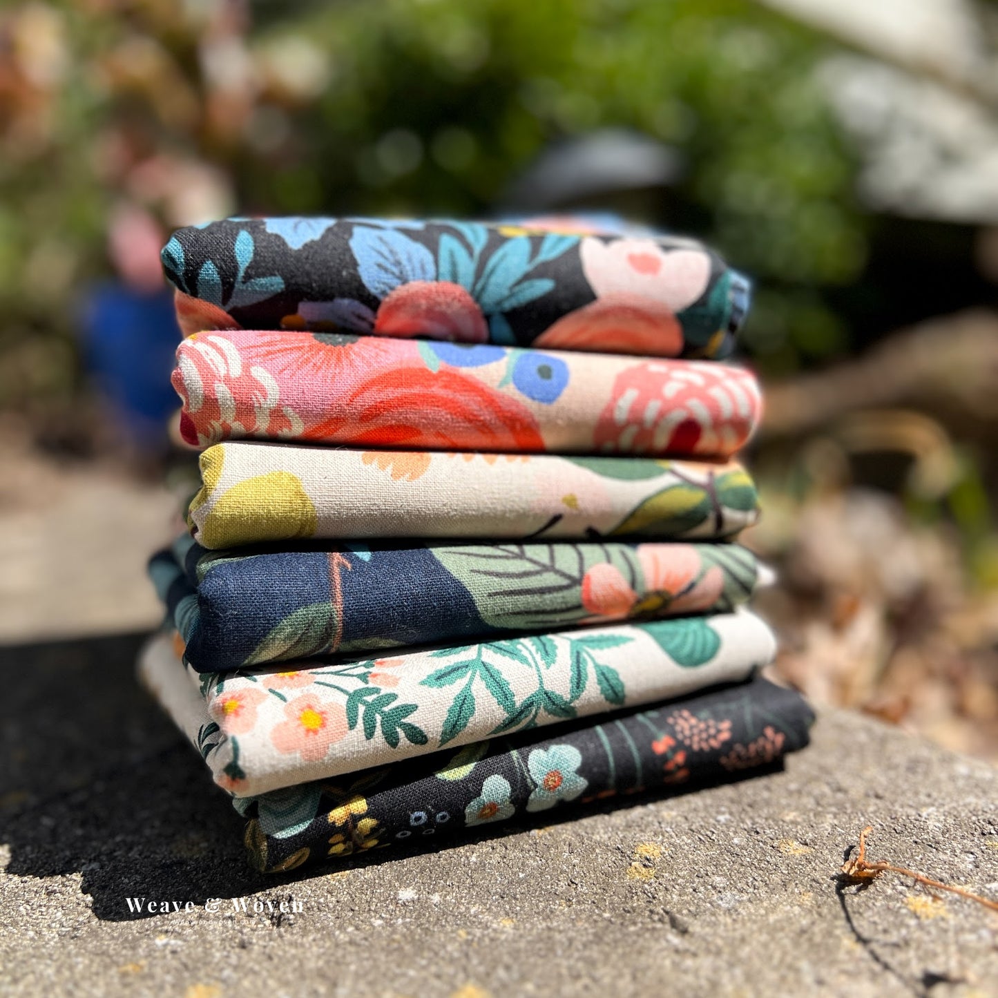 Dusk Rifle Paper Co Canvas | Fat Quarter Bundle