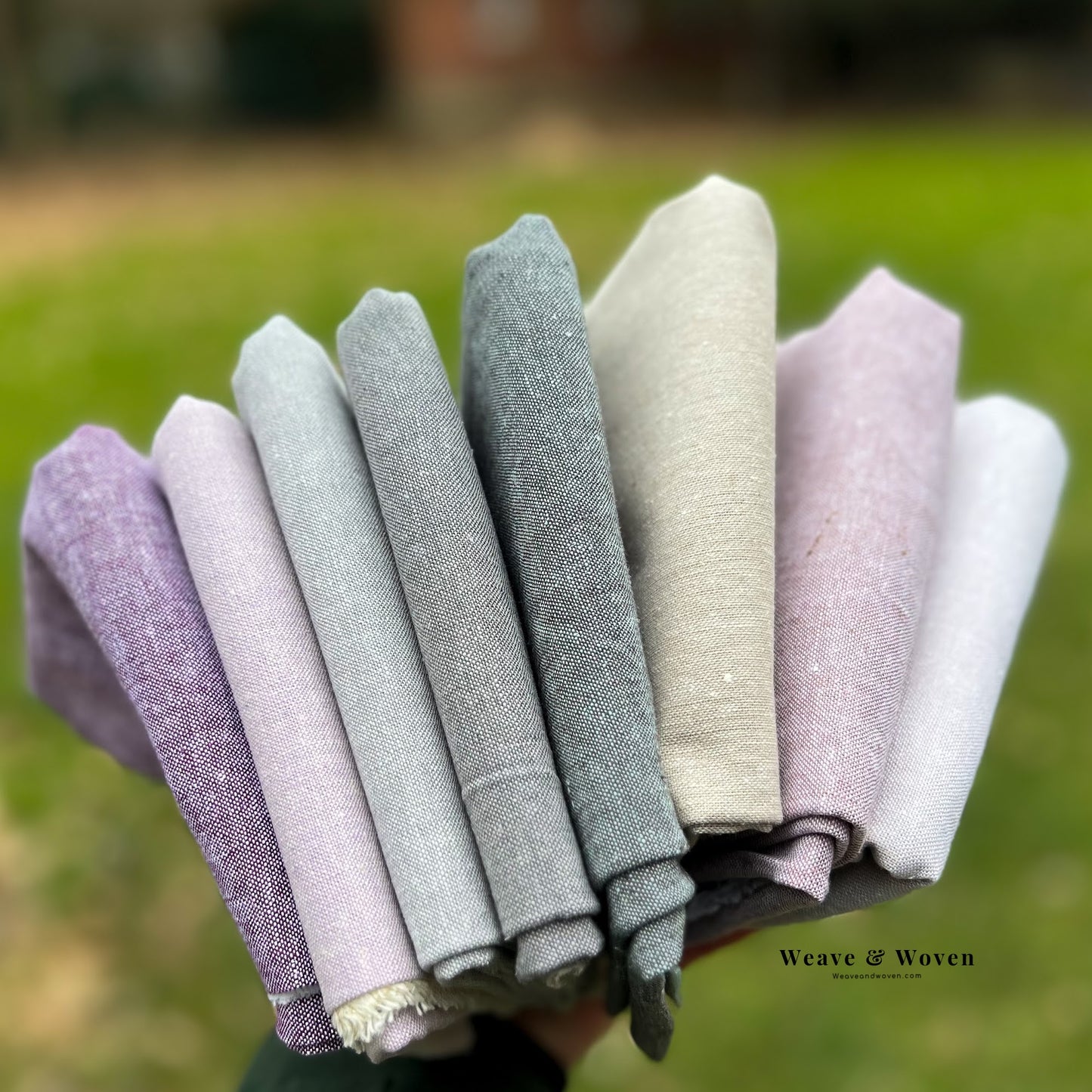 Lilac & Spice Texture Bundle | Essex Yarn Dye | Fat Quarter Bundle