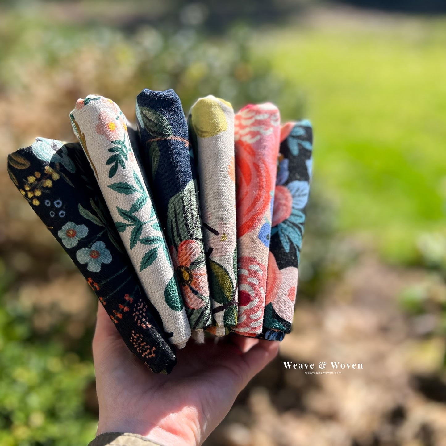 Dusk Rifle Paper Co Canvas | Fat Quarter Bundle