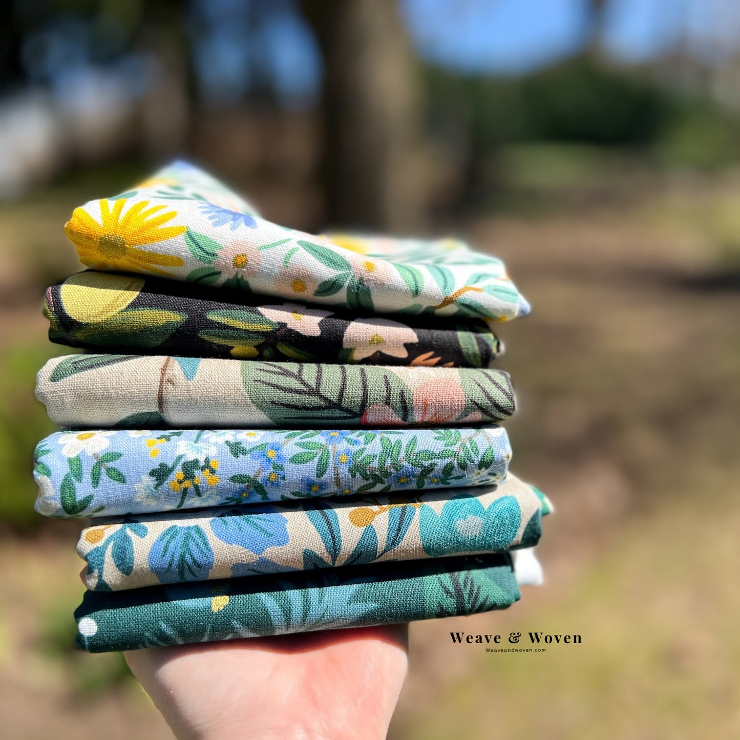 French Garden Rifle Paper Co Canvas | Fat Quarter Bundle
