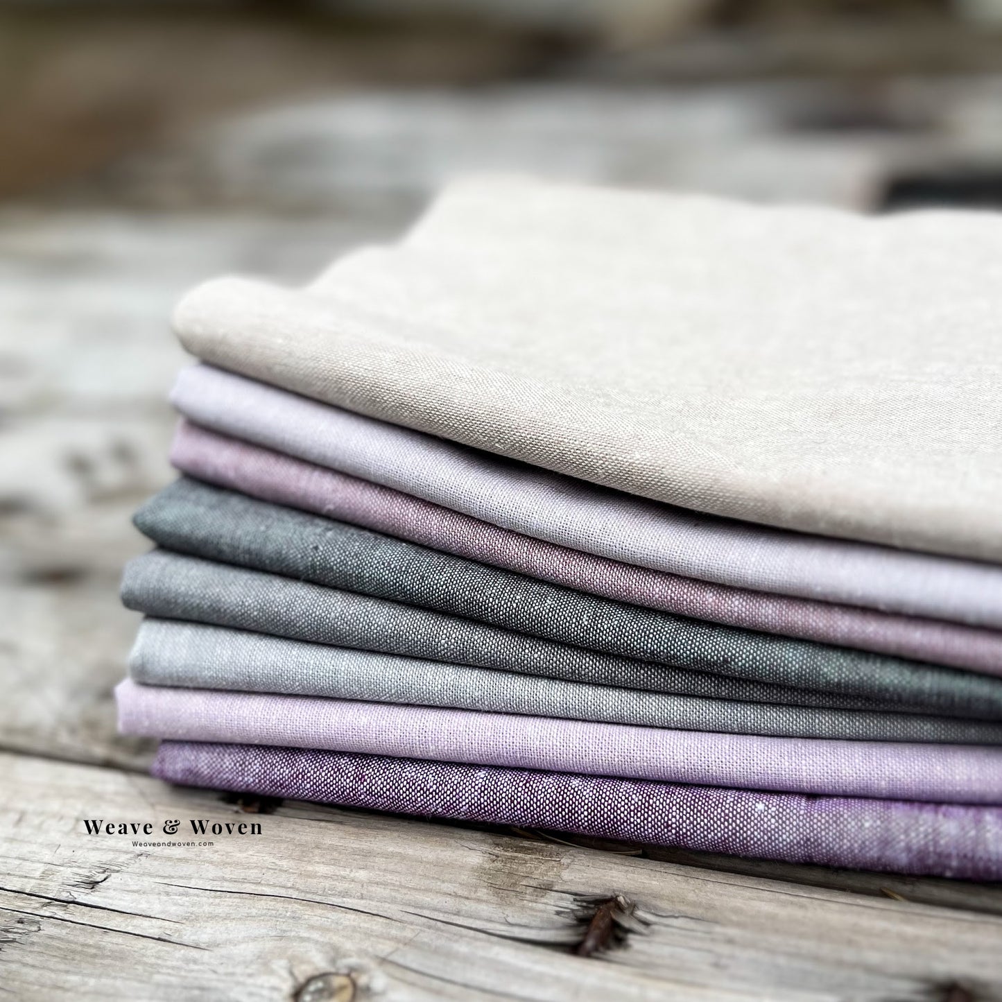Lilac & Spice Texture Bundle | Essex Yarn Dye | Fat Quarter Bundle