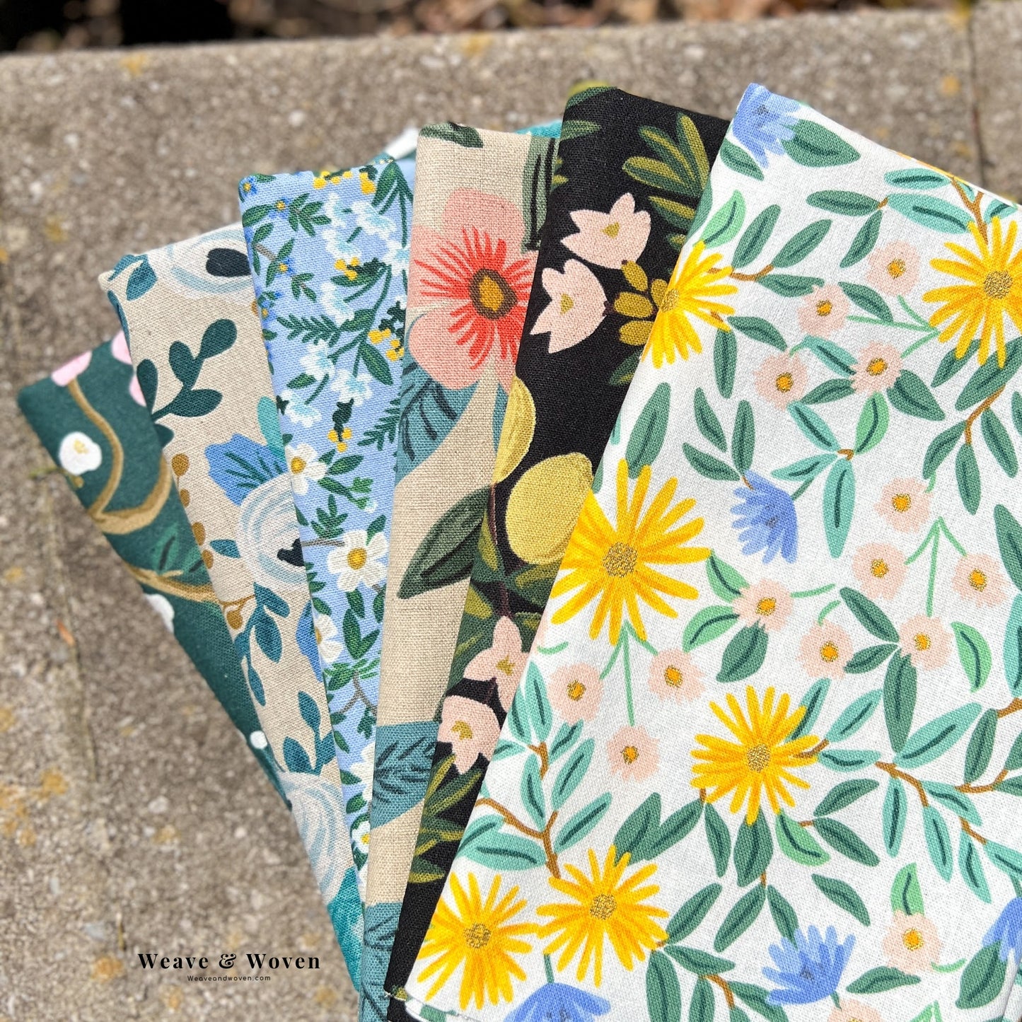 French Garden Rifle Paper Co Canvas | Fat Quarter Bundle