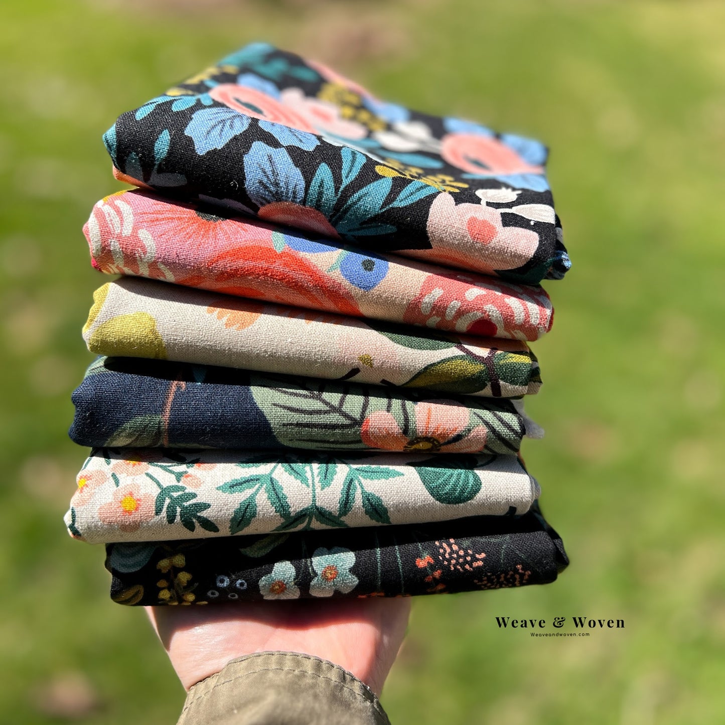 Dusk Rifle Paper Co Canvas | Fat Quarter Bundle