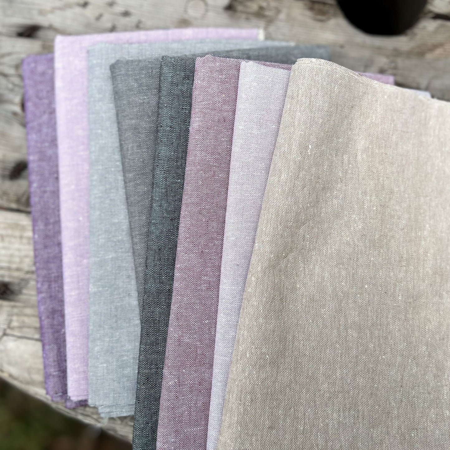 Lilac & Spice Texture Bundle | Essex Yarn Dye | Fat Quarter Bundle