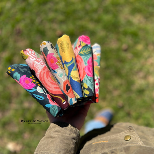 Bursting Blooms Rifle Paper Co Canvas  | Fat Quarter Bundle