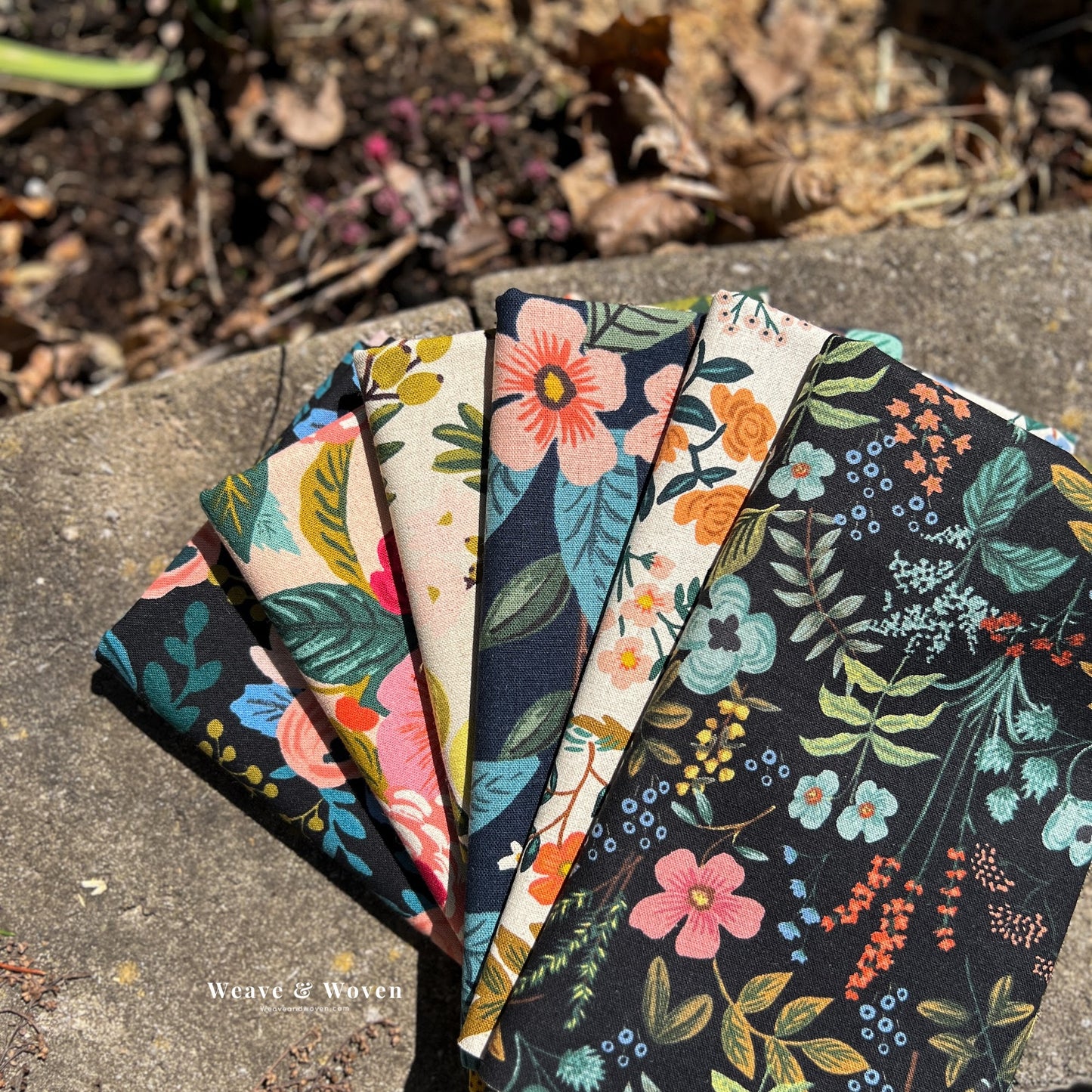 Dusk Rifle Paper Co Canvas | Fat Quarter Bundle