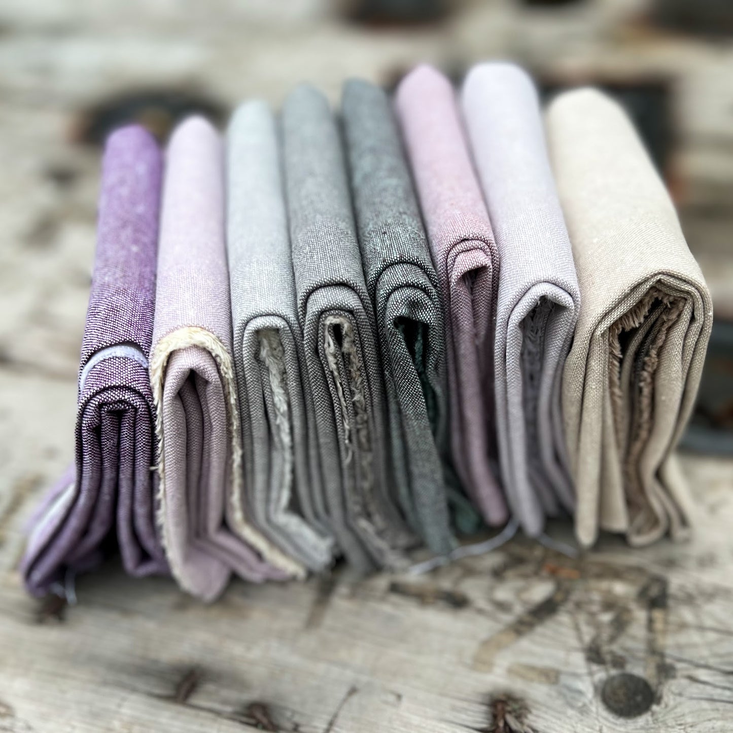 Lilac & Spice Texture Bundle | Essex Yarn Dye | Fat Quarter Bundle