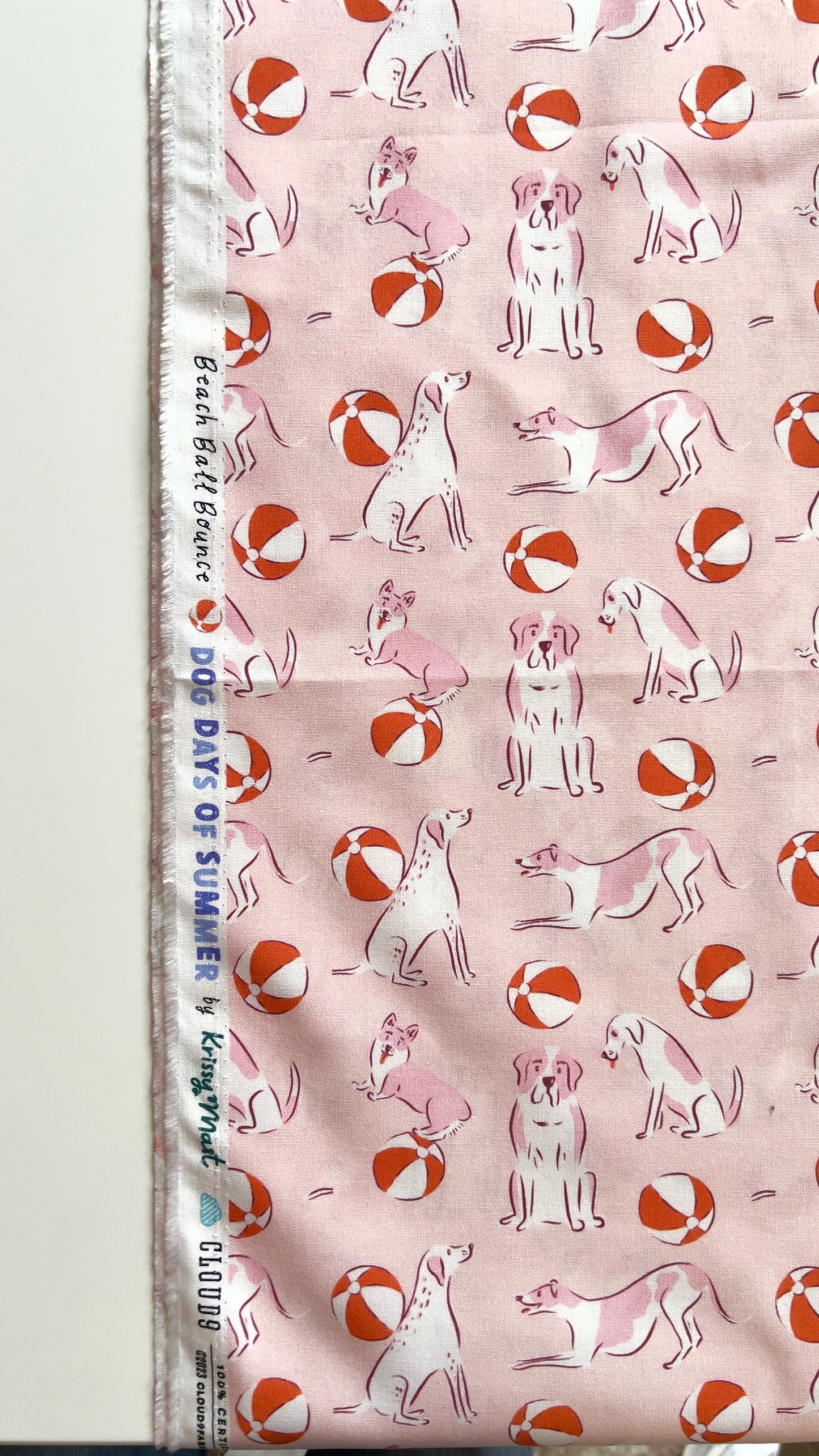 Beach Ball Dogs in Pink | Organic