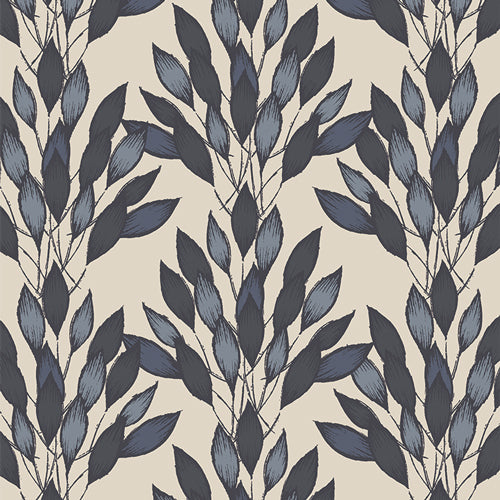 Brushed Leaves in Gris