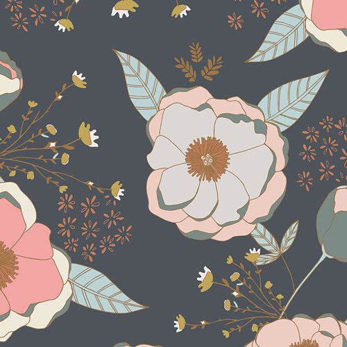 Sprinkled Peonies in Sparkler | Metallic | Remnant 10"