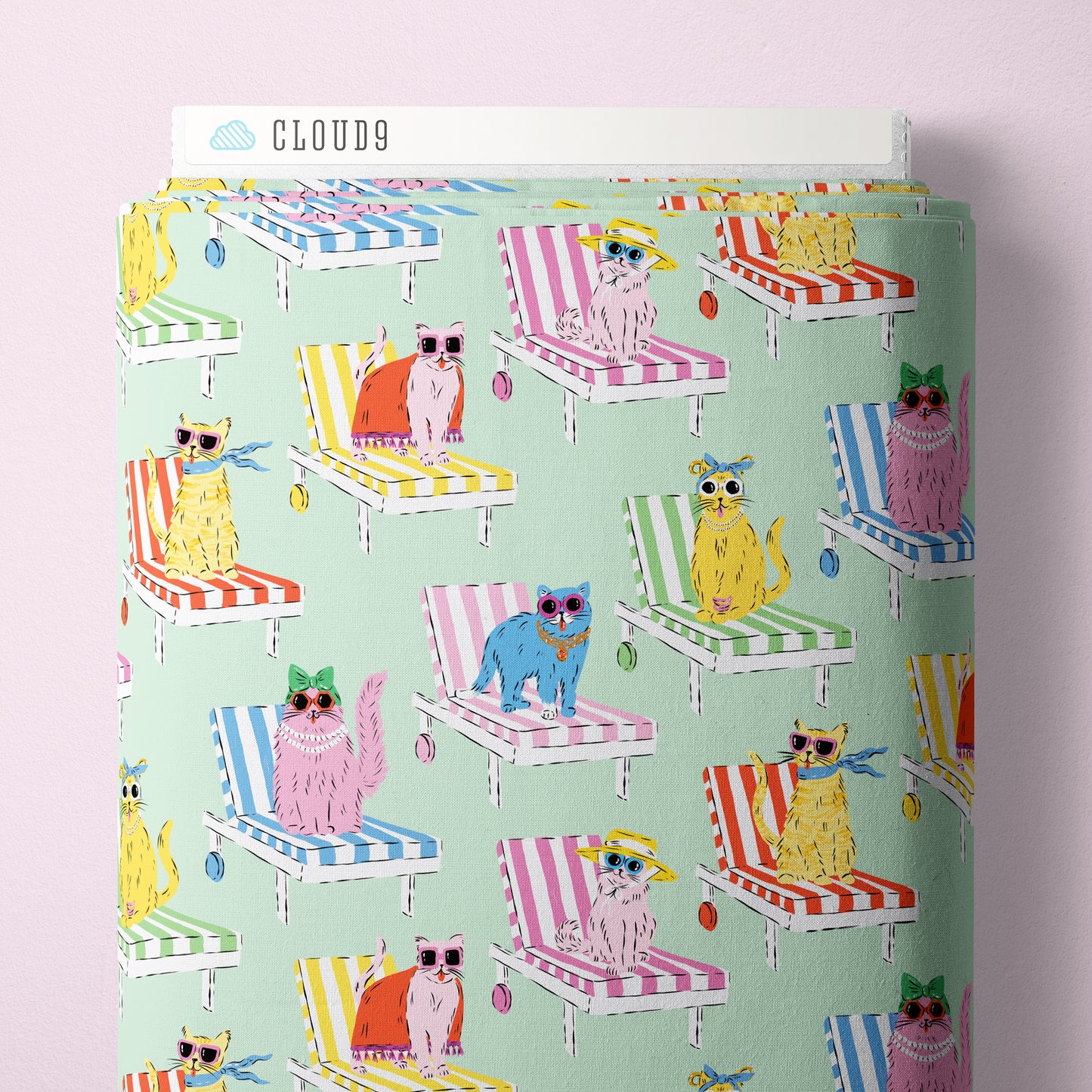 Feline Fine in Mint | Organic