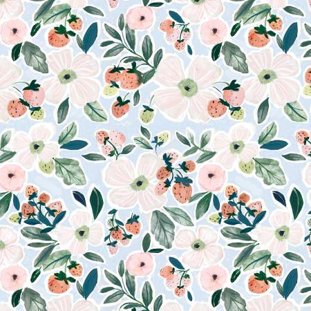 Strawberry Jam Mint Florals