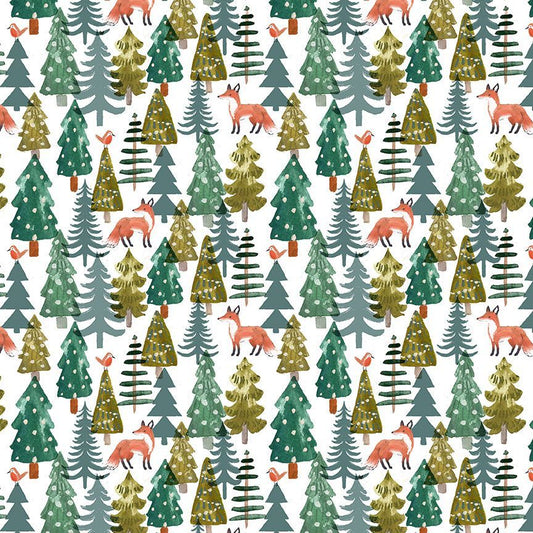 Fox Forest on White