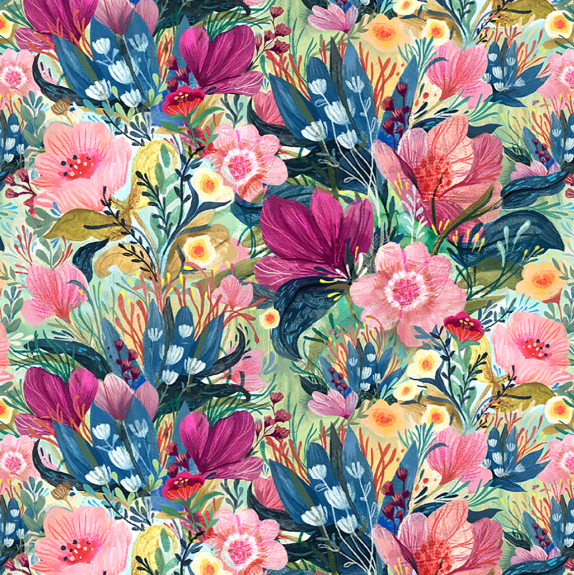 Fantasy Garden in Pink