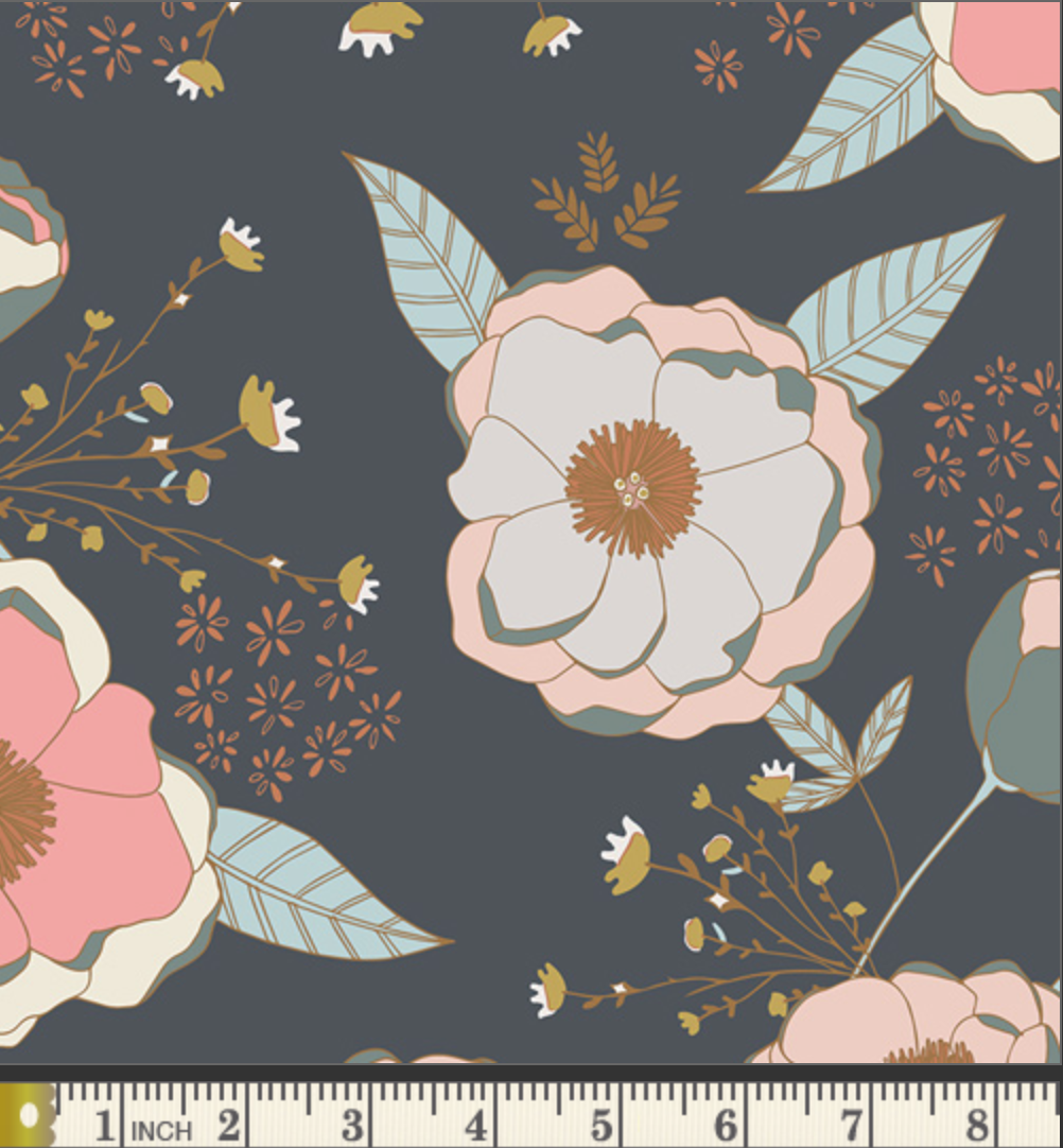 Sprinkled Peonies in Sparkler | Metallic | Remnant 10"