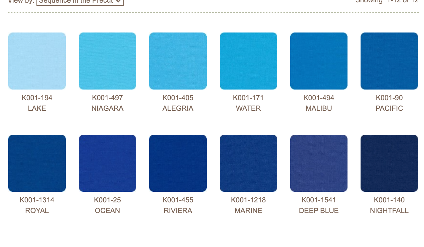 Sky Gazer Kona Cotton Bundle | Fat Quarter Bundle - Weave & Woven