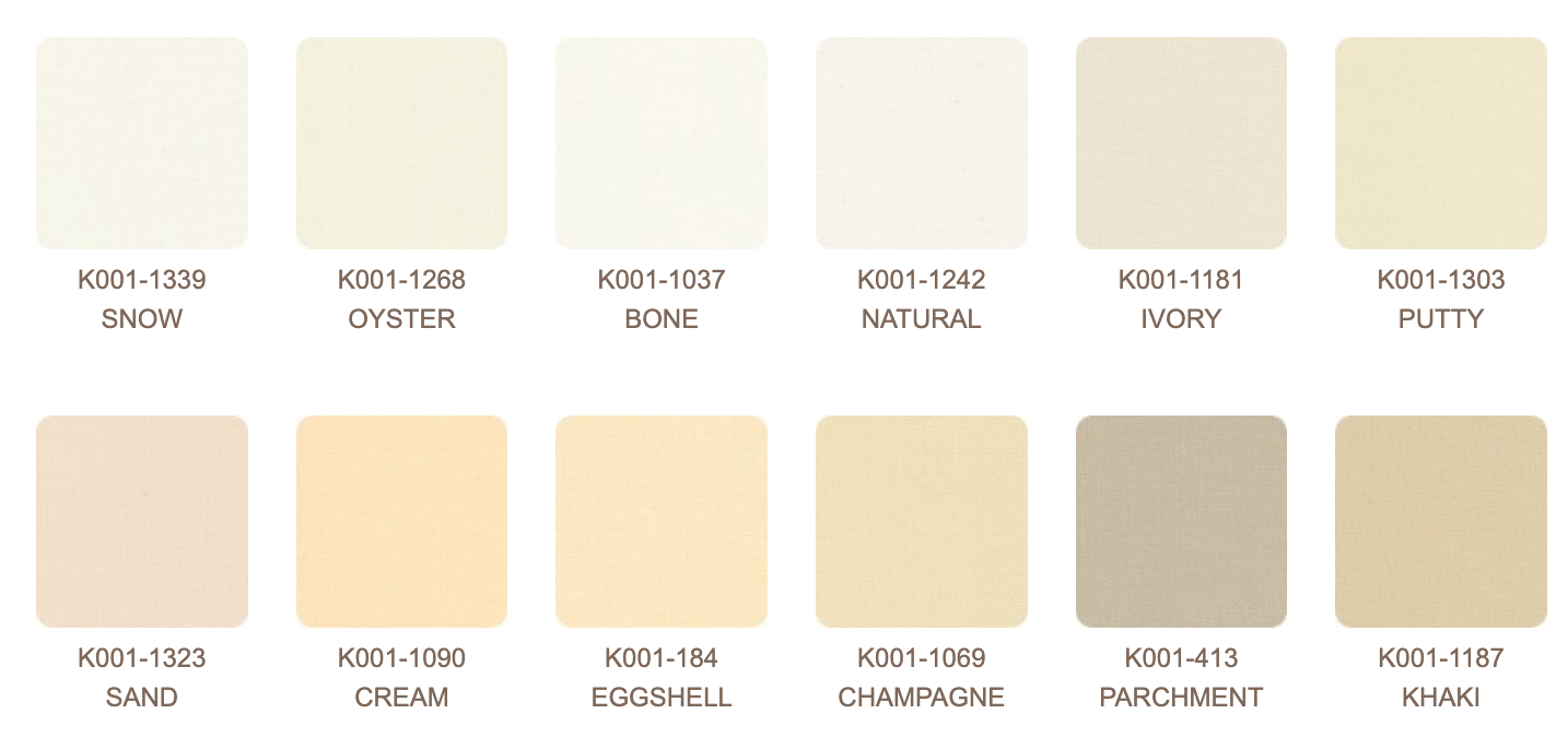 Not Quite White Kona Cotton Bundle | Fat Quarter Bundle - Weave & Woven