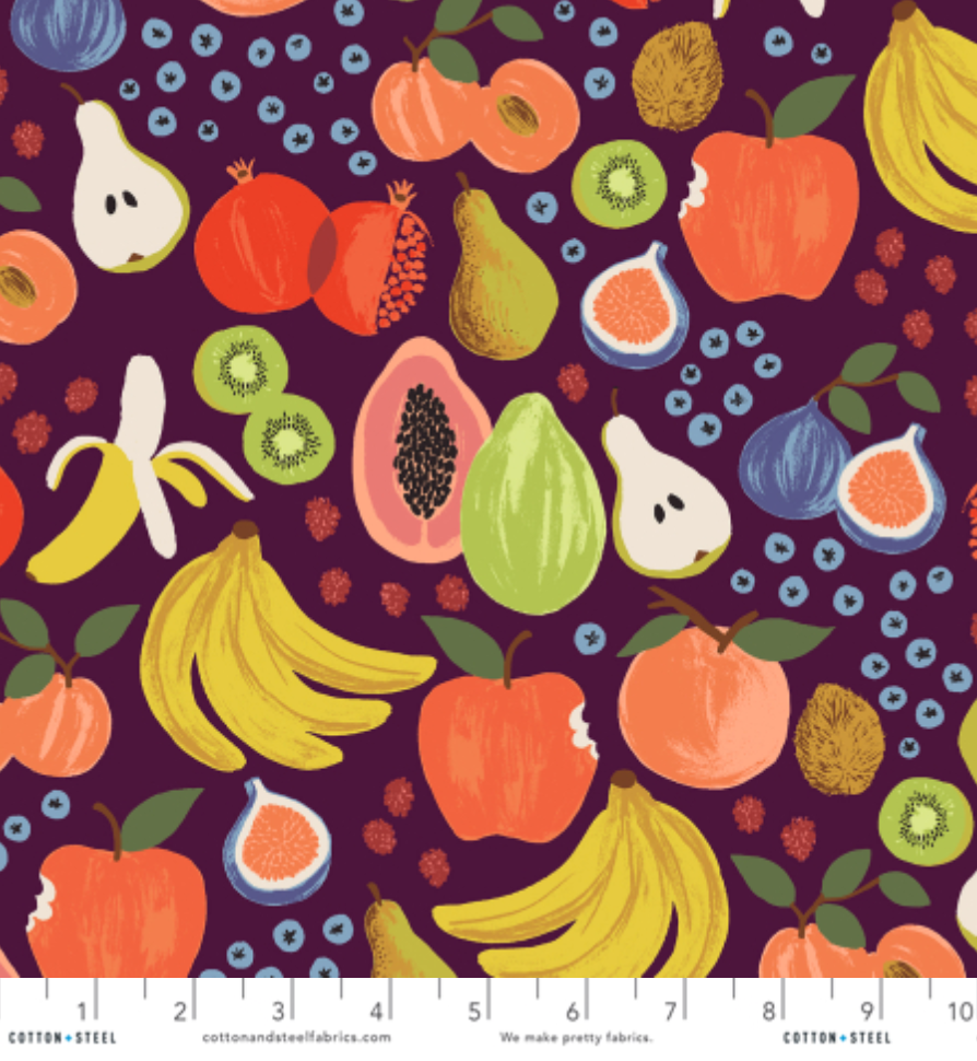 Fruit Stand in Burgundy
