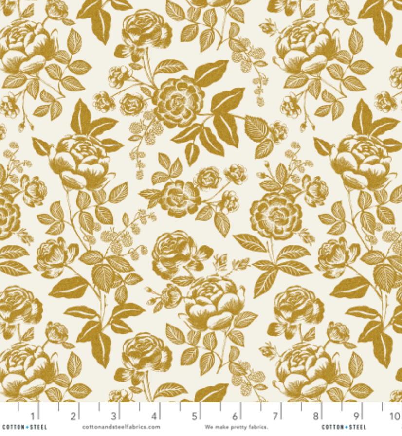 English Rose in Gold and Cream | Metallic
