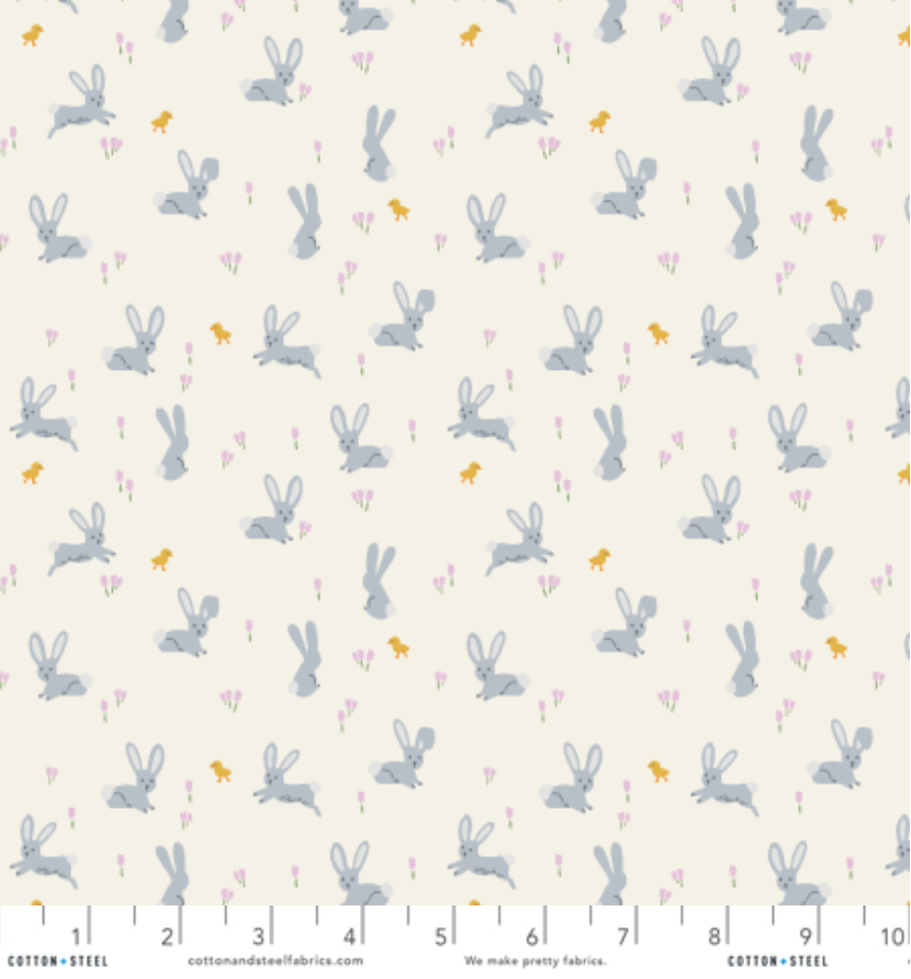 Little Bunnies on Cream - Weave & Woven