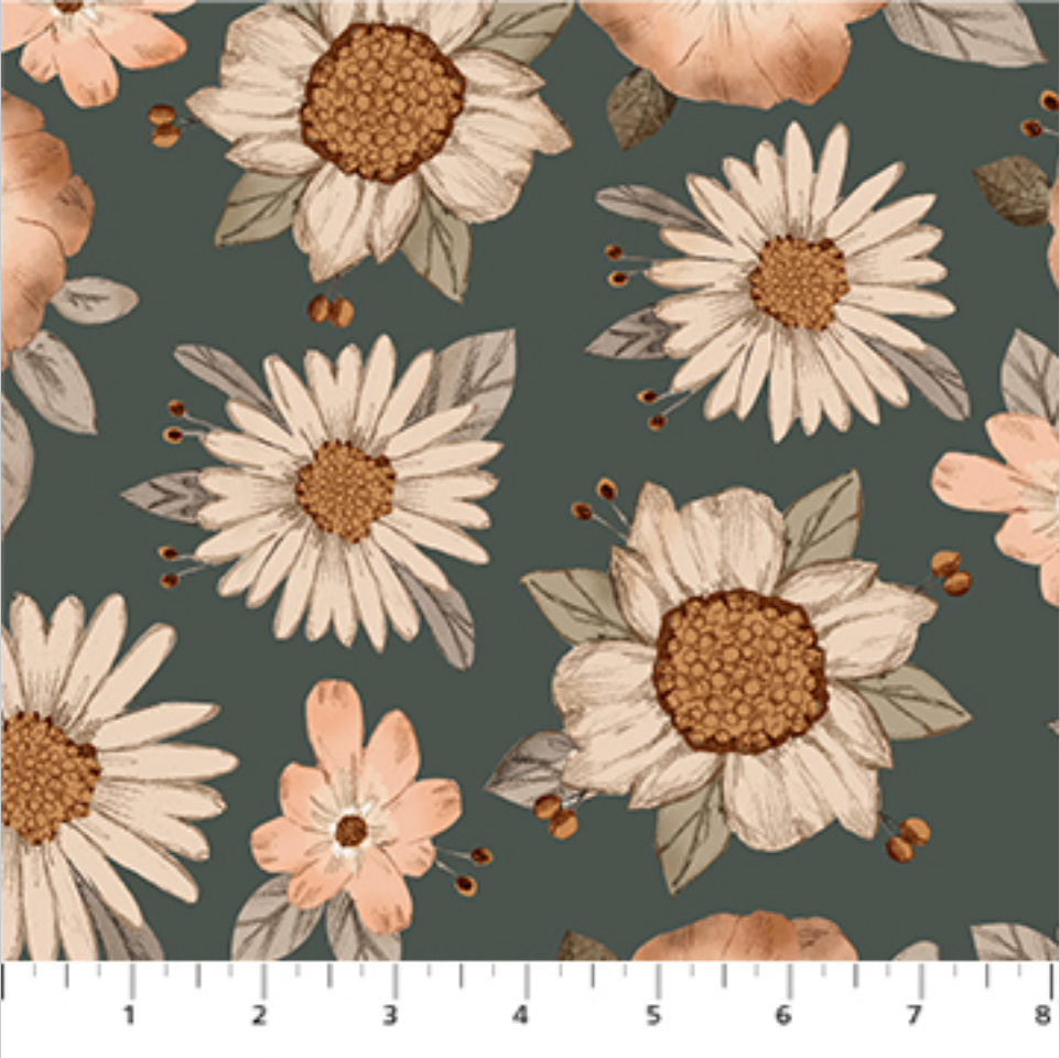 Large Floral on Spruce