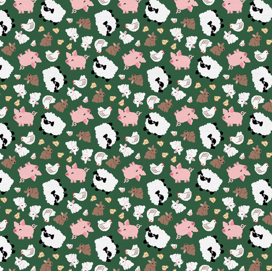 Farm Animal Toss on Dark Green