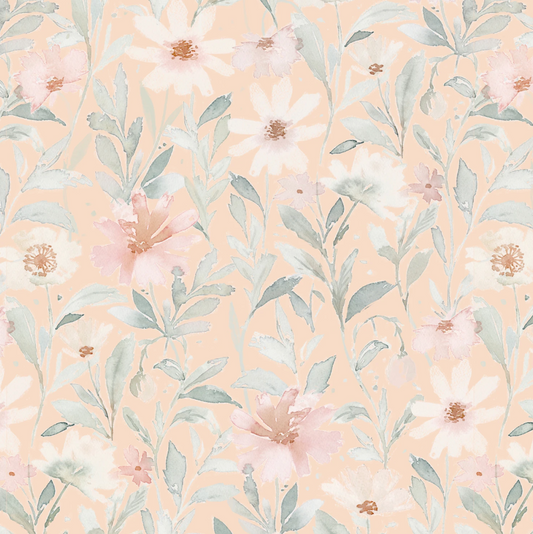 Flowers Market in Peach