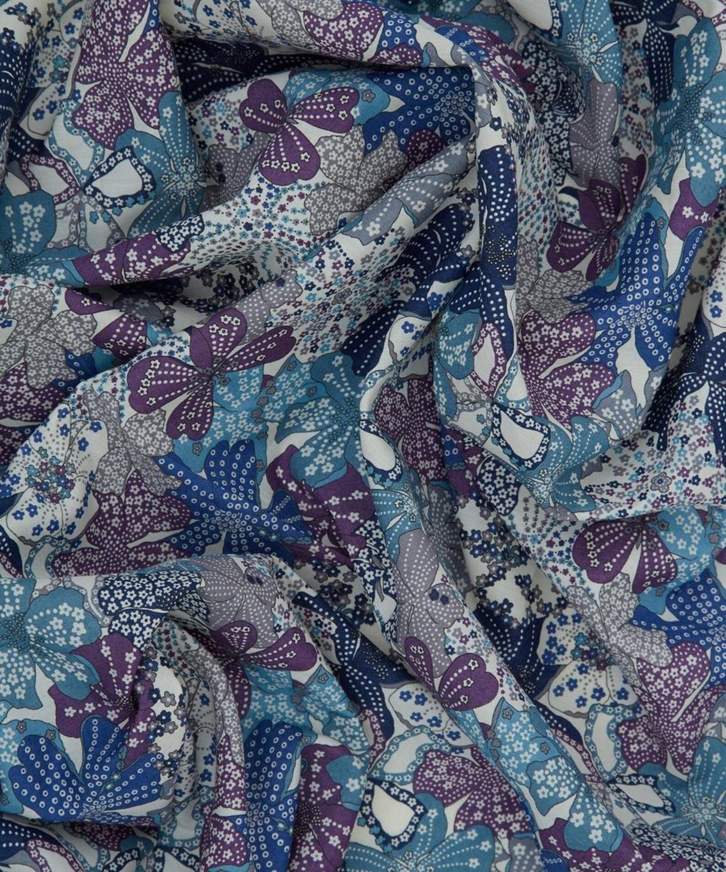 Mauvey Multi Teal | Liberty Tana Lawn