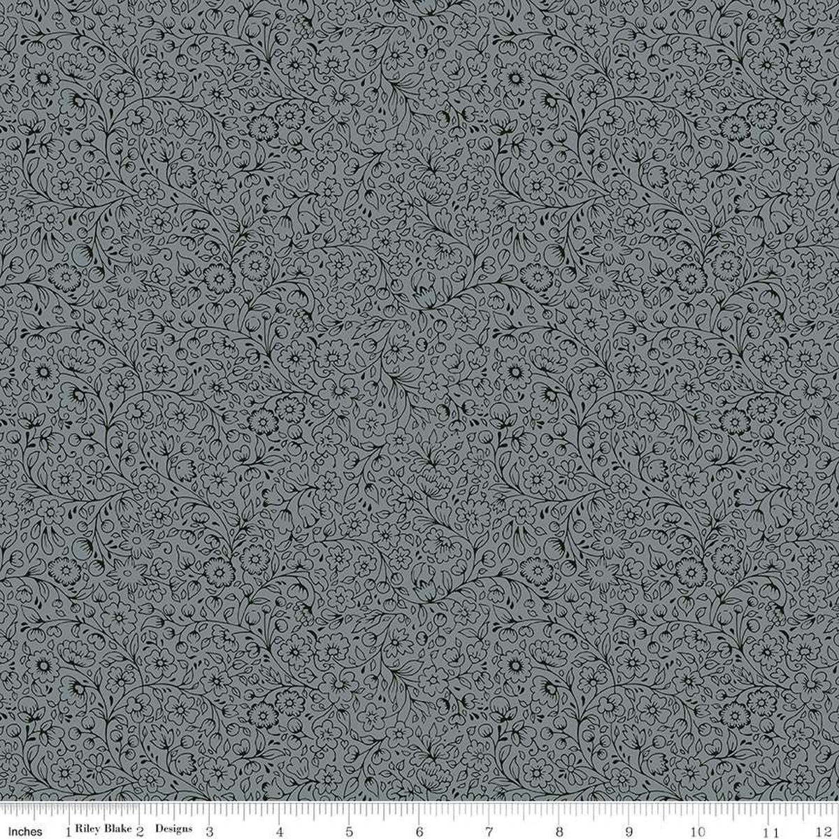Garden Silhouette In Slate Gray
