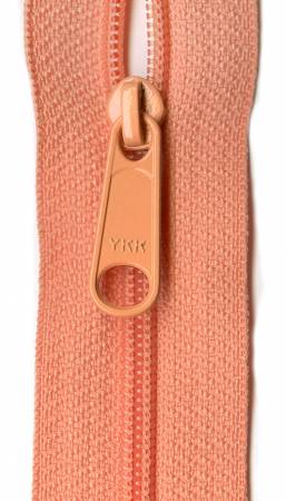 Closed Bottom 9" Zipper in Apricot - Weave & Woven