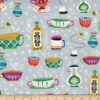 Passion For Tea in Grey - Weave & Woven