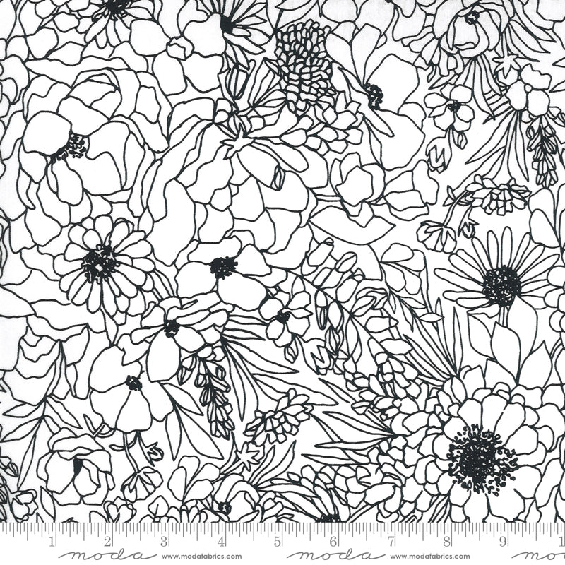 Sketchy Florals in Paper - Weave & Woven