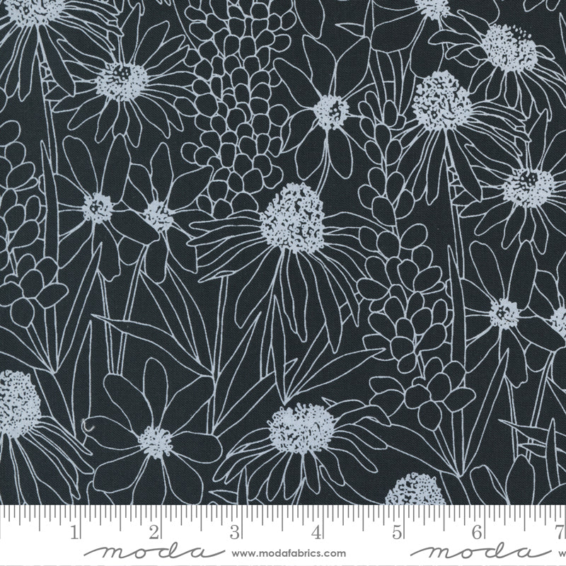 Hey Ya'll Florals on Ink Black