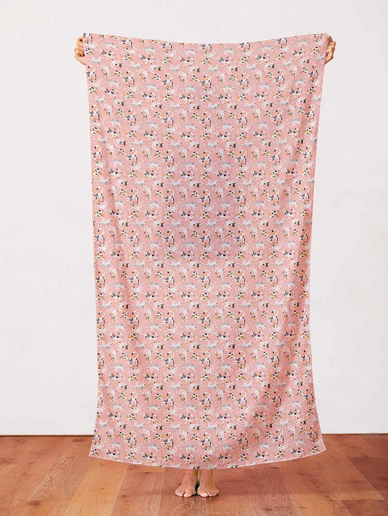 Playing Cats on Pink - Weave & Woven