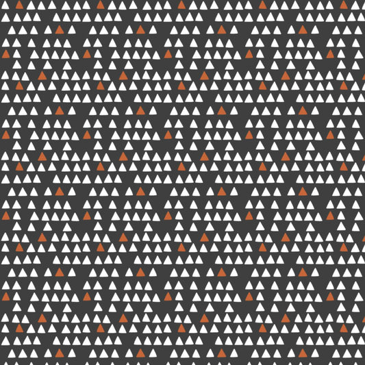 Penguin Triangles on Black - Weave & Woven