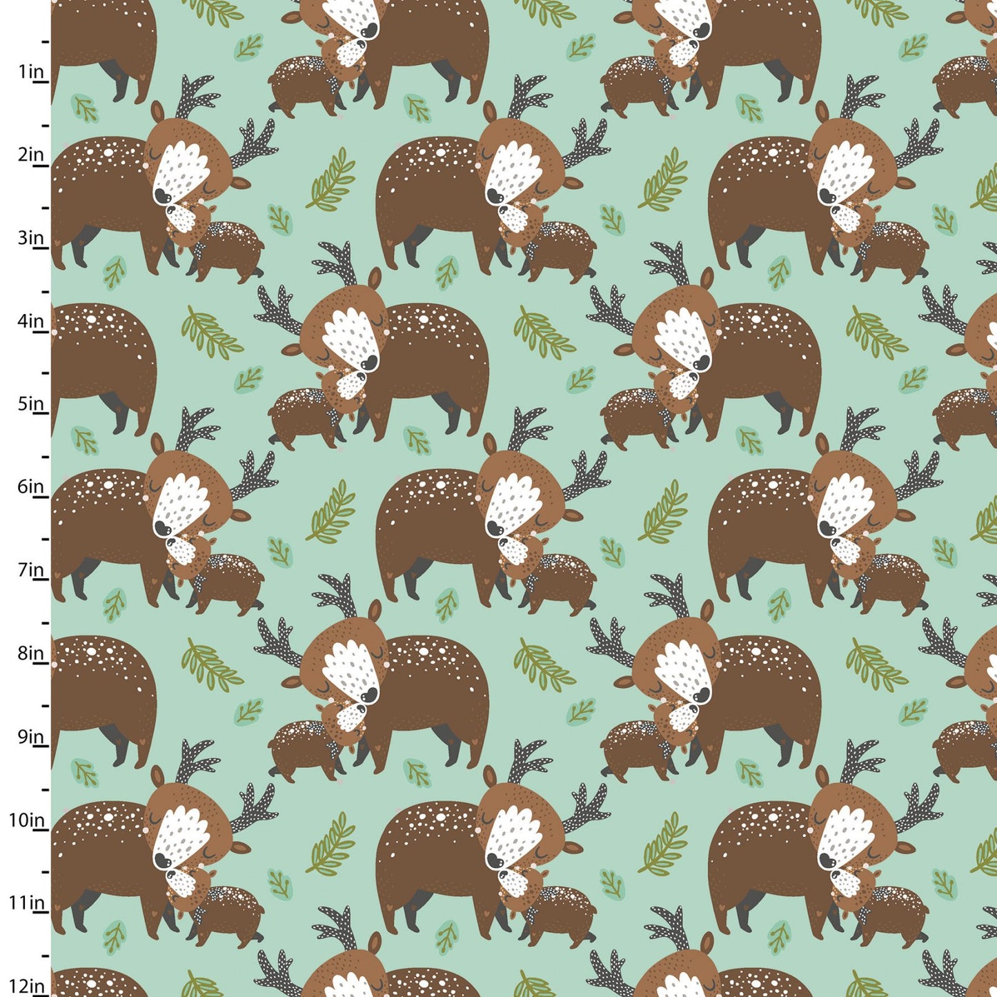 Deer Hugs in Turquoise - Weave & Woven