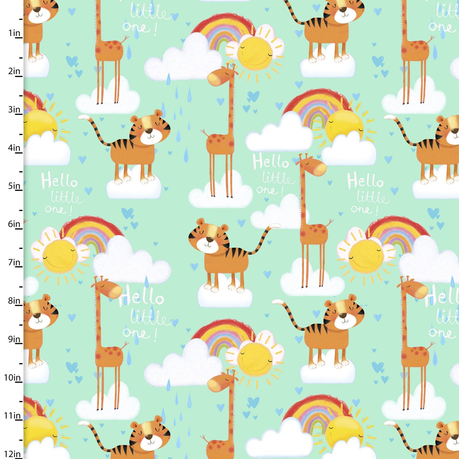 Welcome to the Jungle on Turquoise | Flannel - Weave & Woven