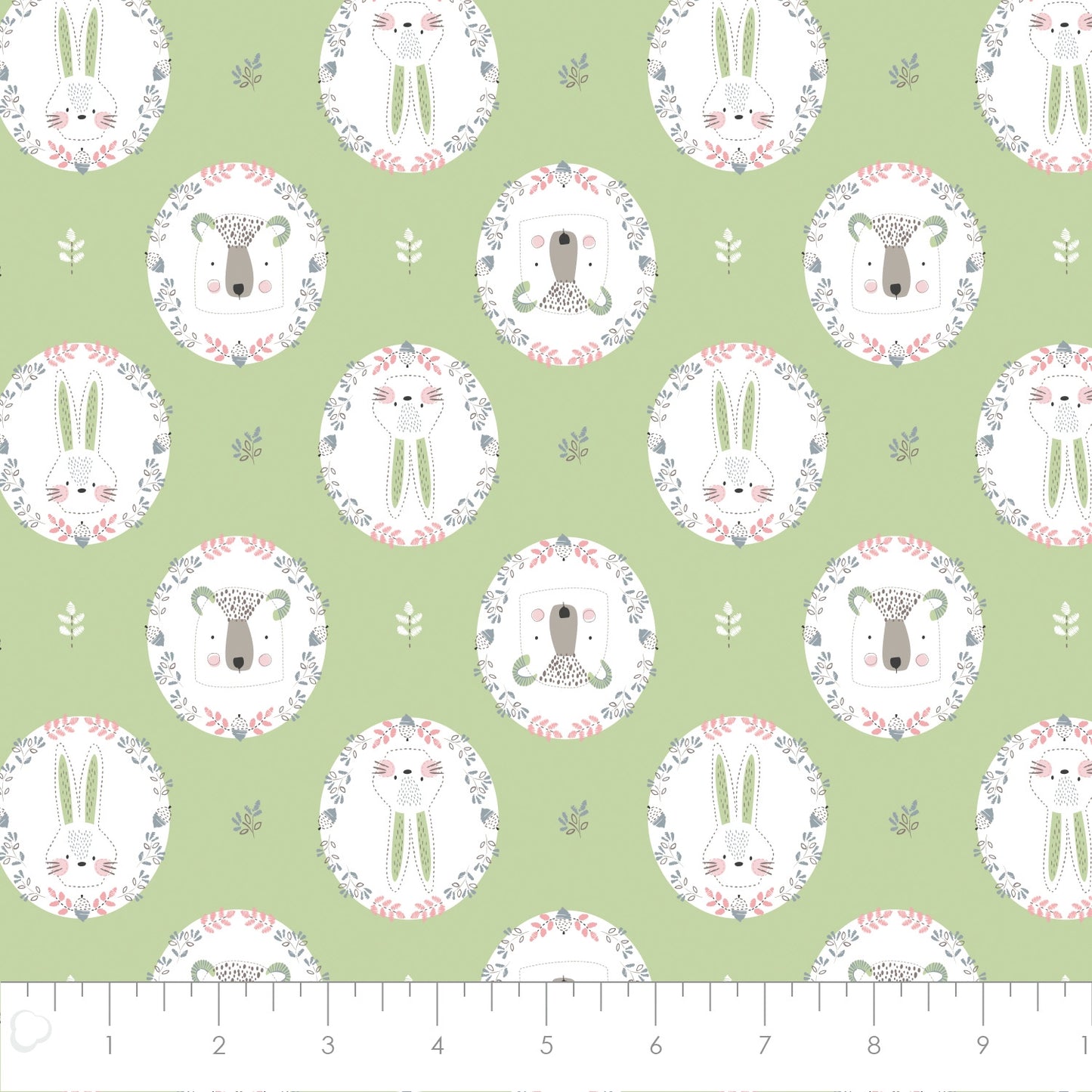 Flower Frames in Green - Weave & Woven