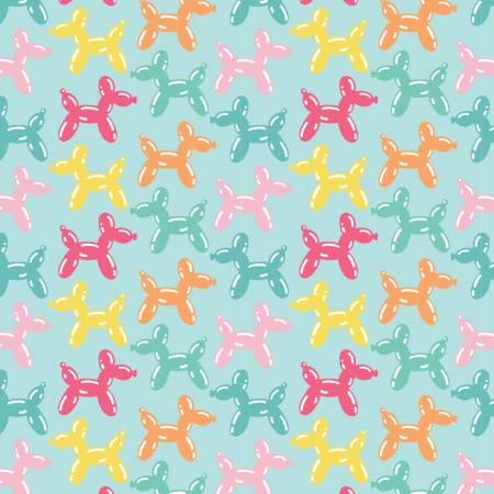 Balloons Animals on Blue - Weave & Woven