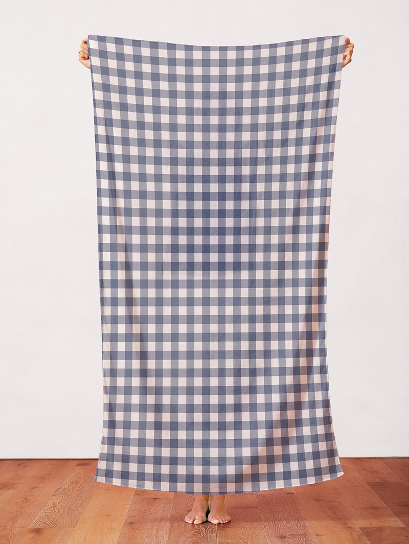 Blue-Grey Buffalo Check - Weave & Woven